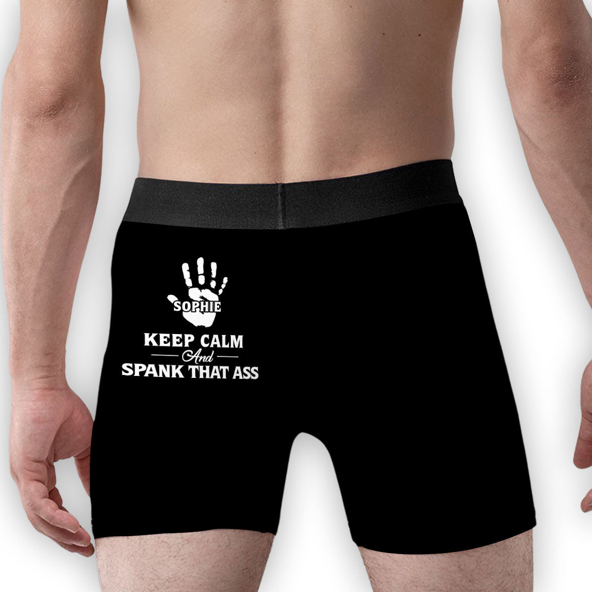 Good Vibes Bad Girl Time - Personalized Photo Men's Boxer Briefs