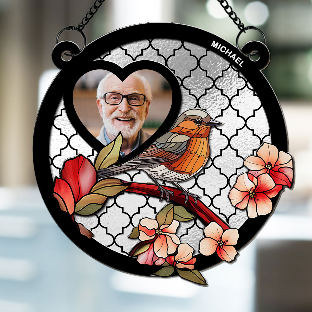 I Am By Your Side - Personalized Custom Suncatcher