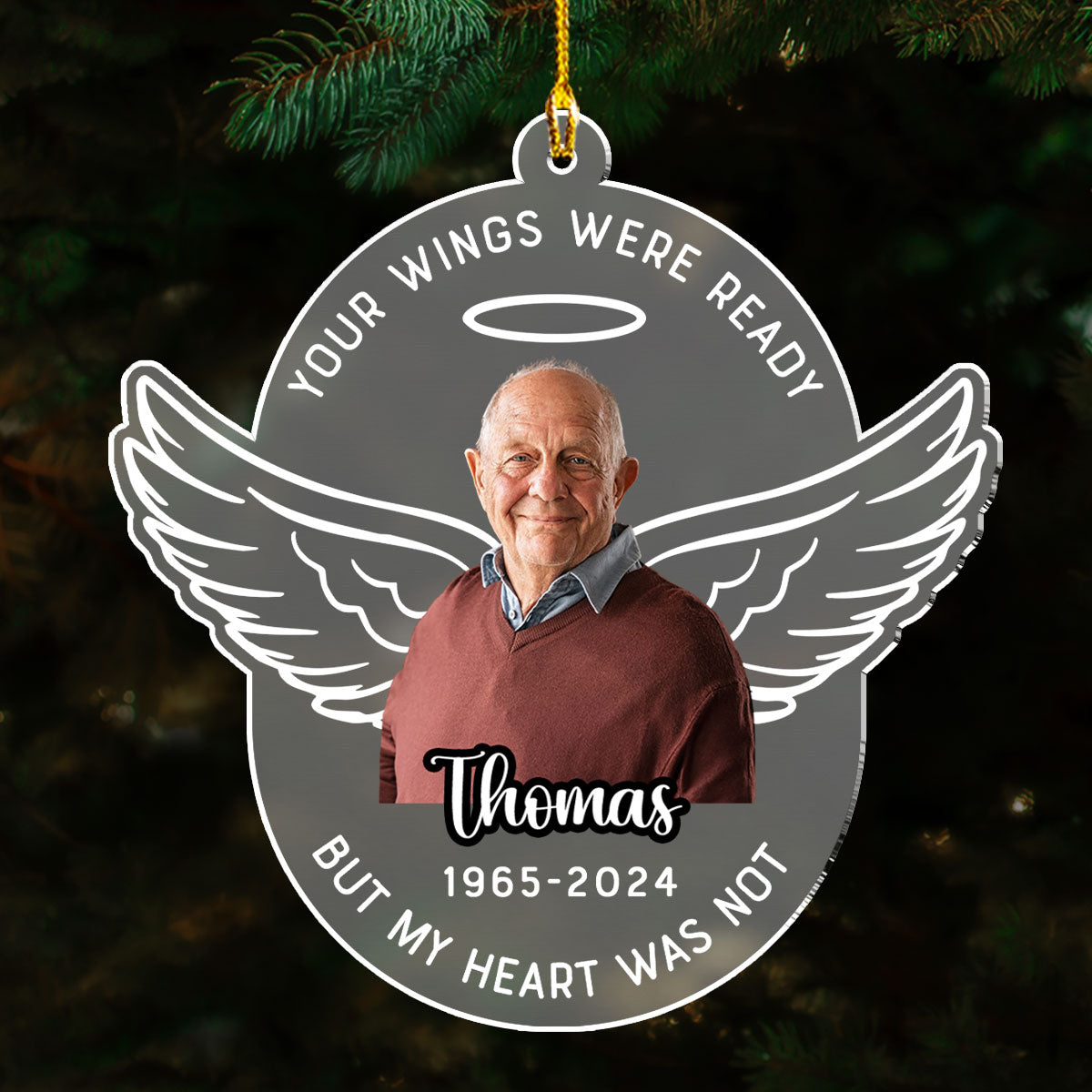 Loved Beyond Words - Personalized Custom Frosted Acrylic Ornament