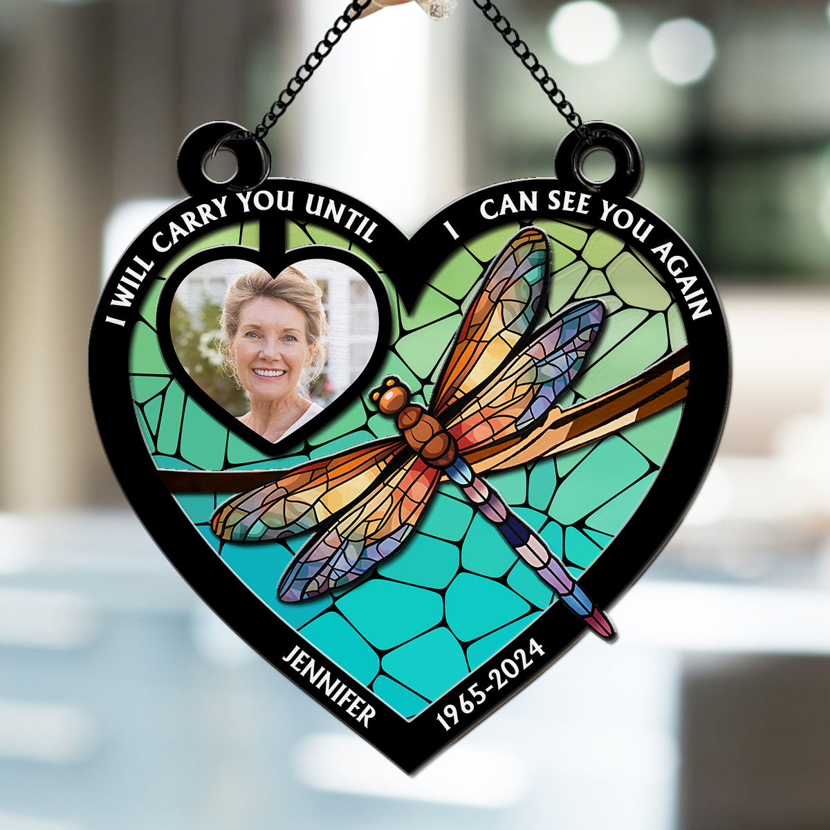 Your Wings Were Ready - Personalized Custom Suncatcher