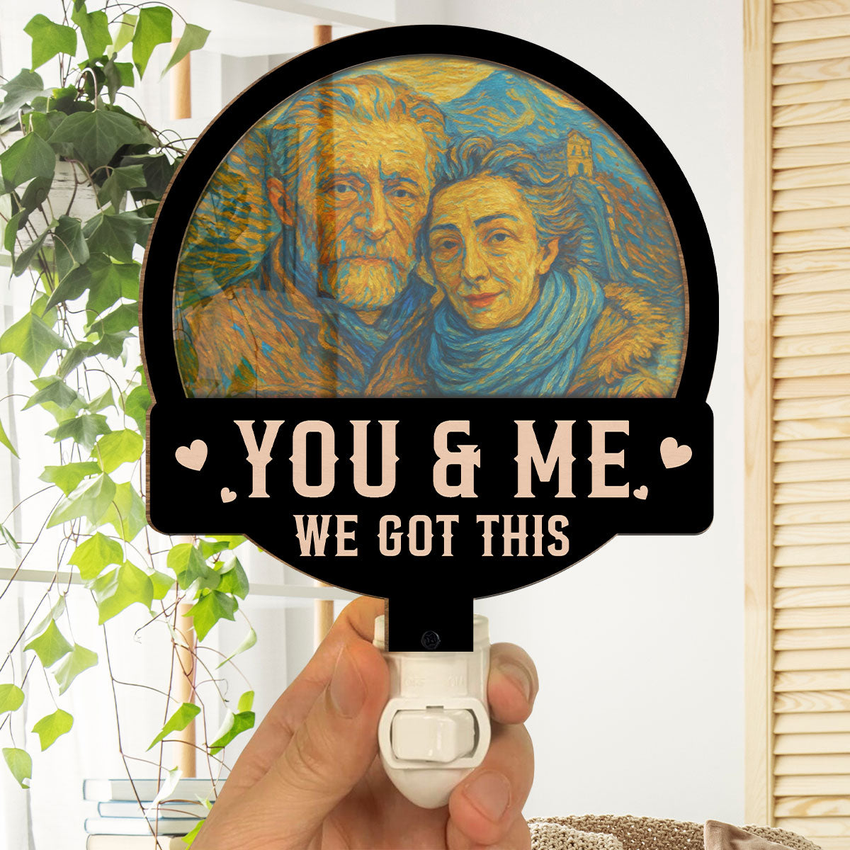 We Got This Husband Wife - Personalized Custom Wood And Acrylic Night Light