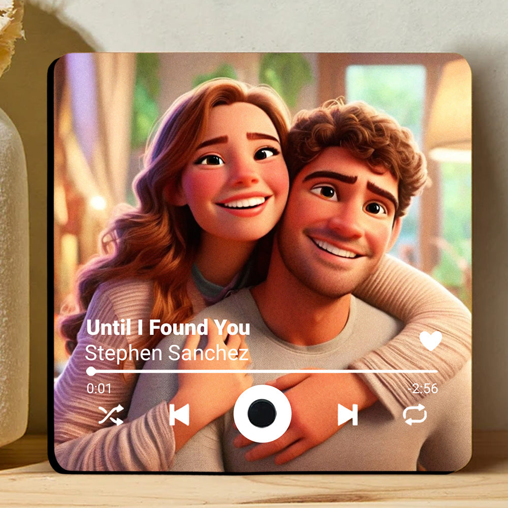 You Are Mine - Personalized Custom Music Fridge Magnet