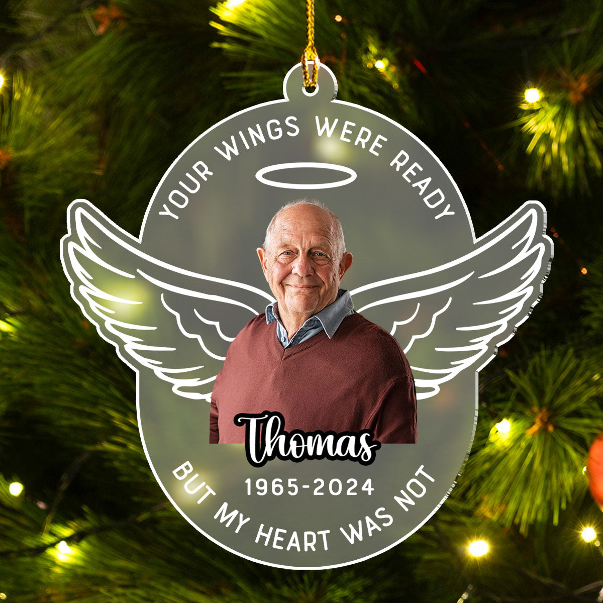 Loved Beyond Words - Personalized Custom Frosted Acrylic Ornament