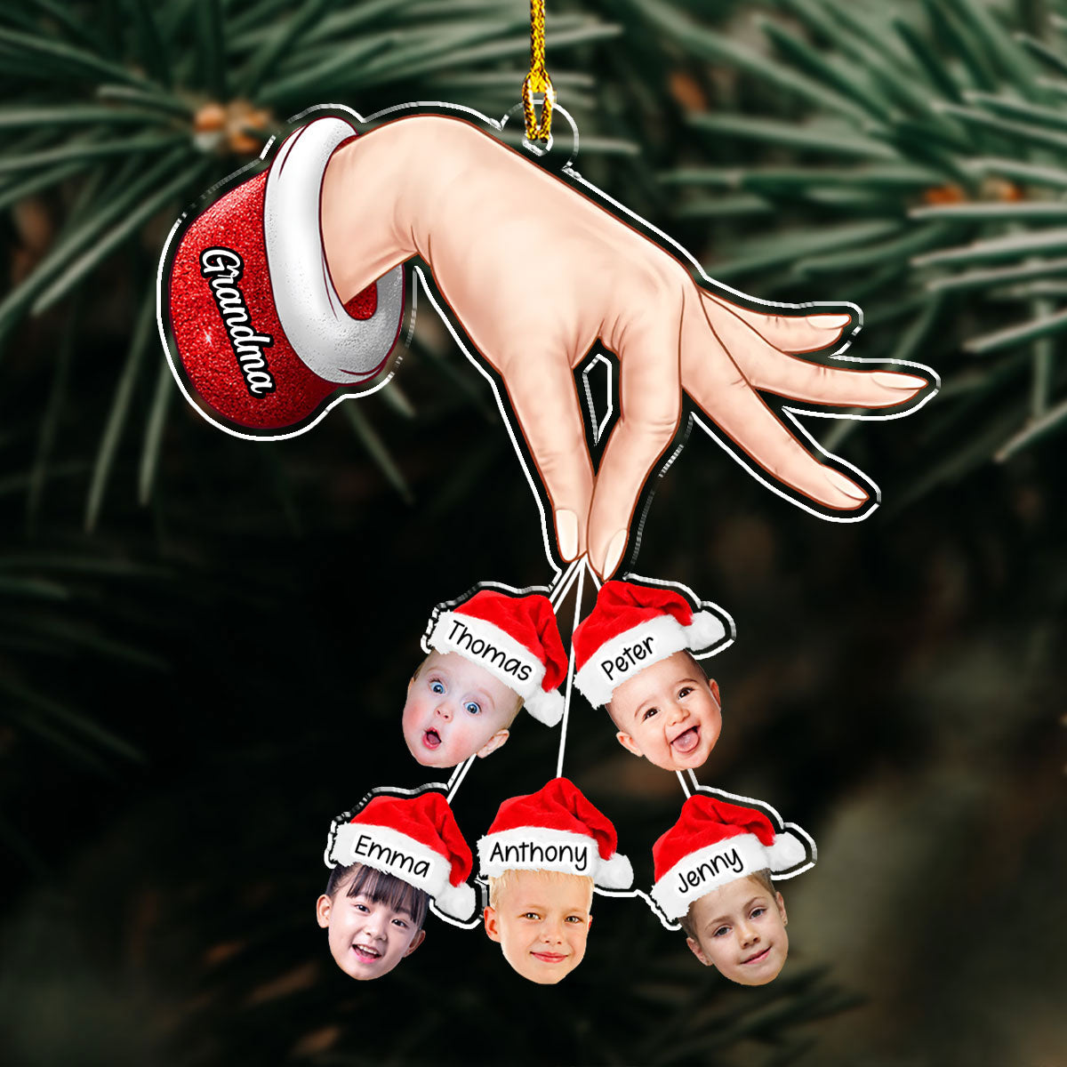 Christmas, My Child, Is Love In Action - Personalized Custom Acrylic Ornament