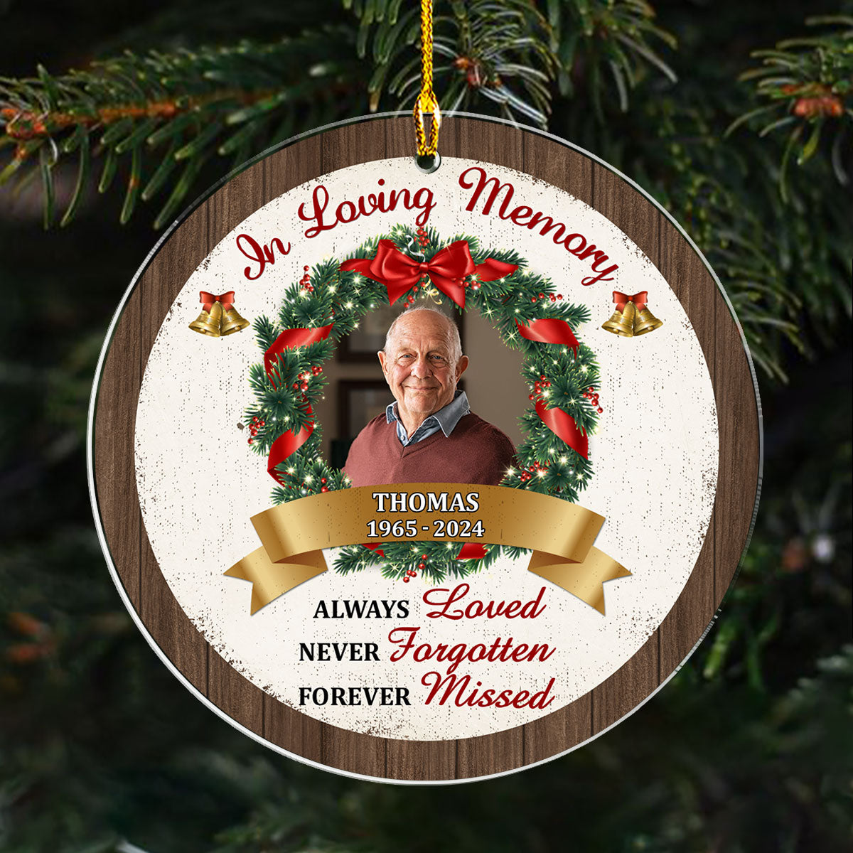 Forever Missed - Personalized Custom Acrylic Ornament
