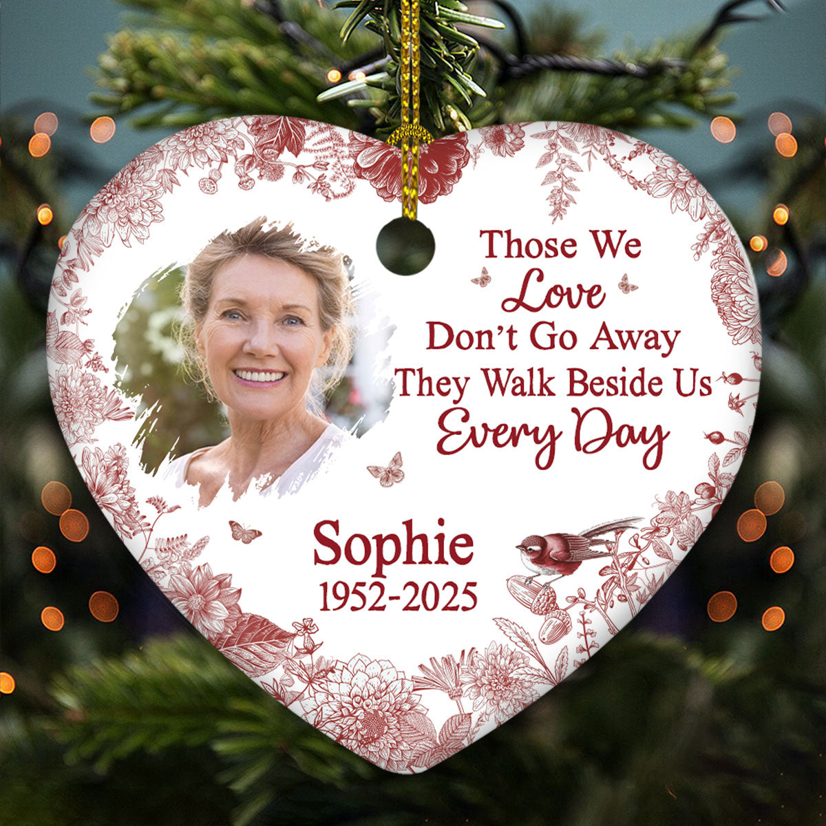 I Am Always With You -  Personalized Custom Ceramic Ornament