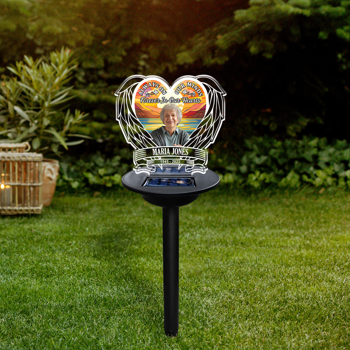 Forever In Heart - Personalized Custom Solar Light