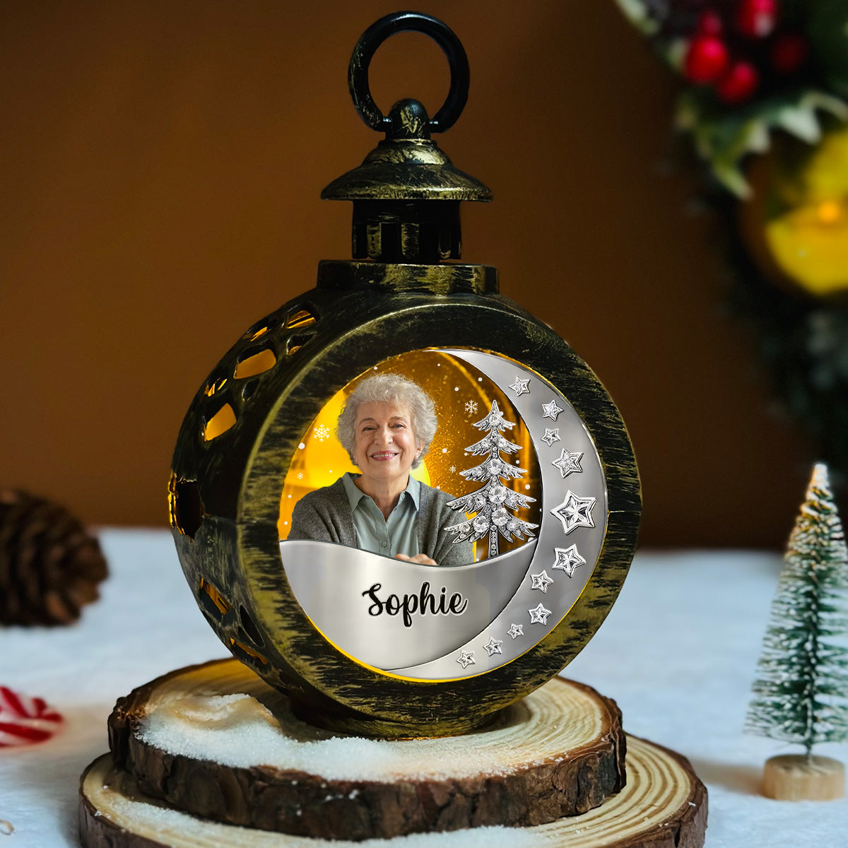 Still With You - Personalized Custom 3D Effect Christmas Lantern