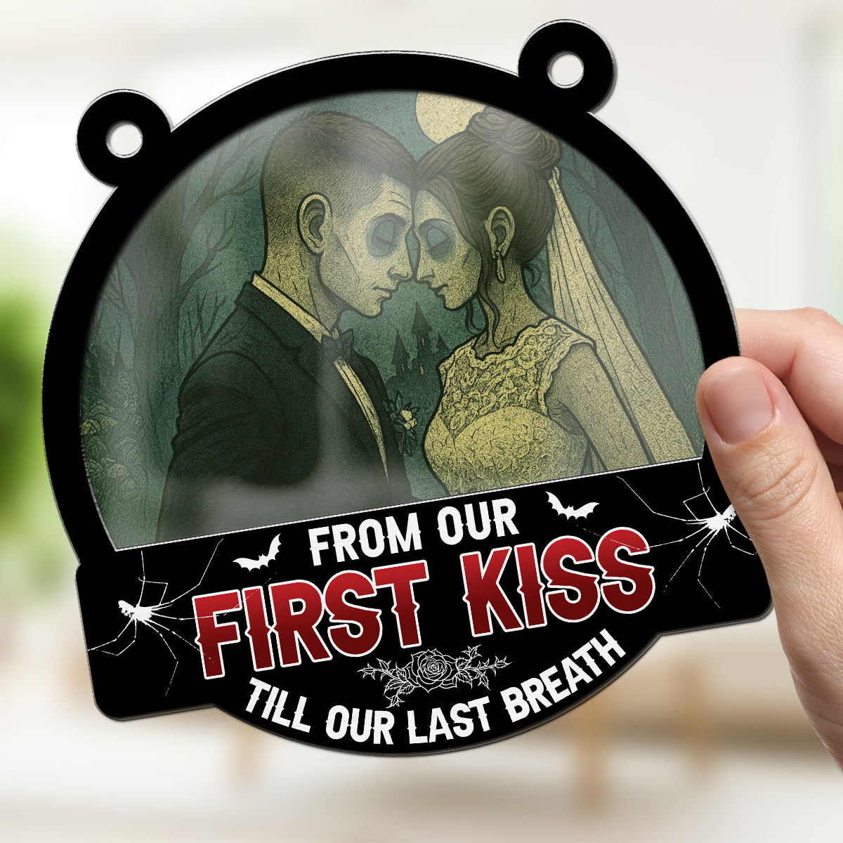 Till Our Last Breath Halloween - Personalized Custom Suncatcher