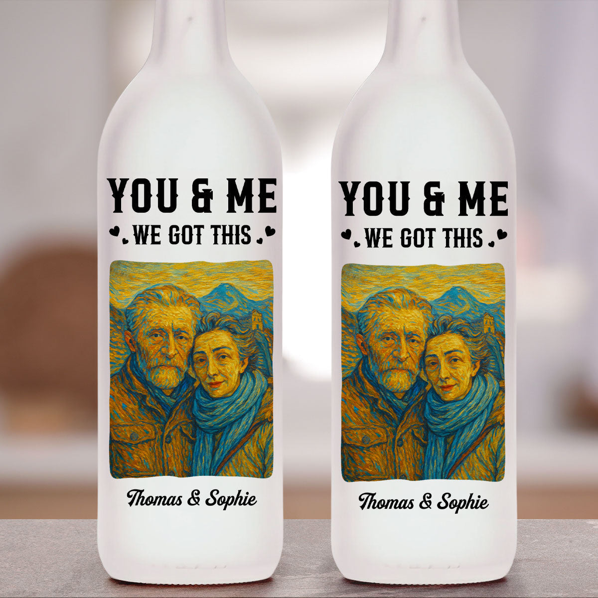 You And Me We Got This - Personalized Custom Bottle Lamp