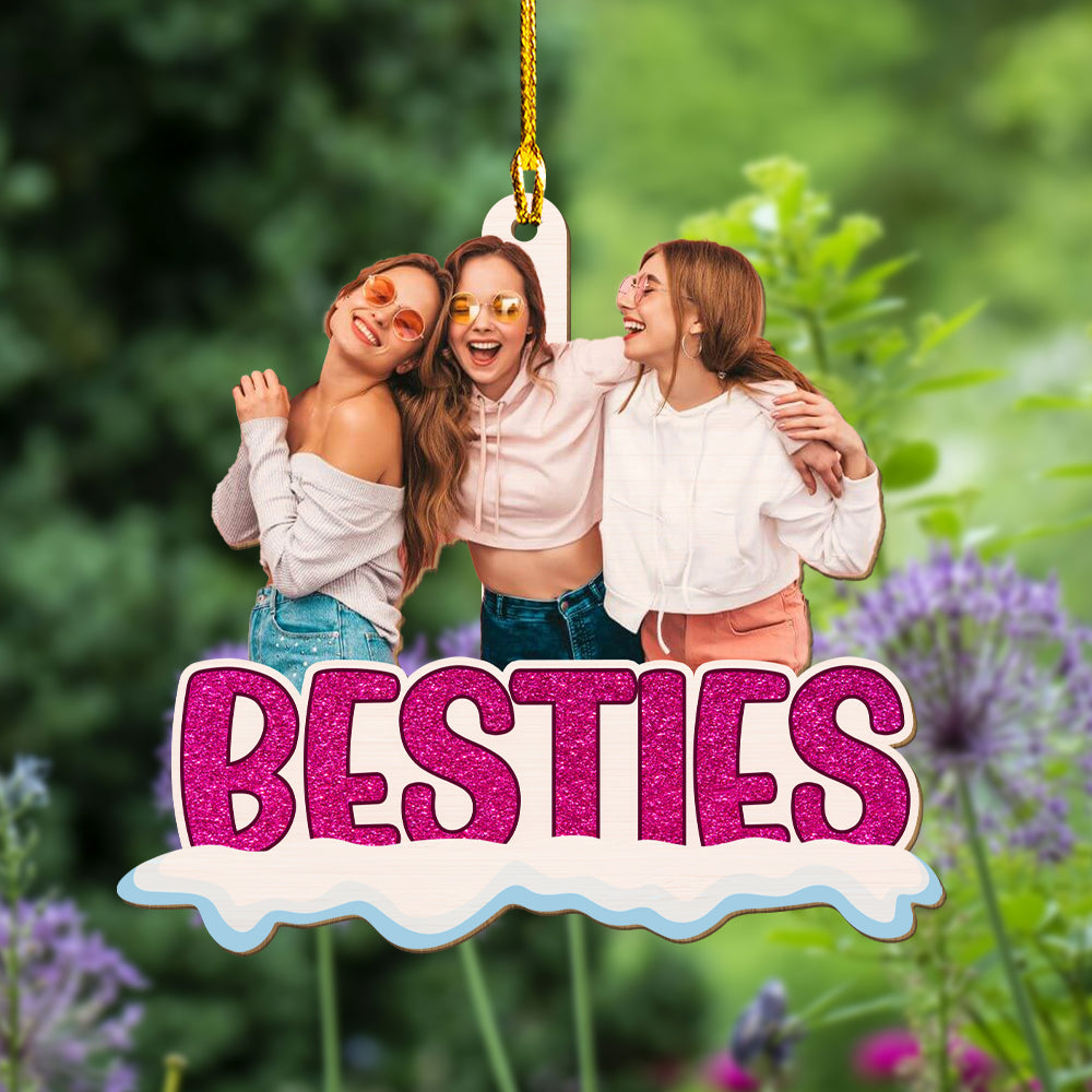 Bestie Together - Personalized Custom Wood Ornament
