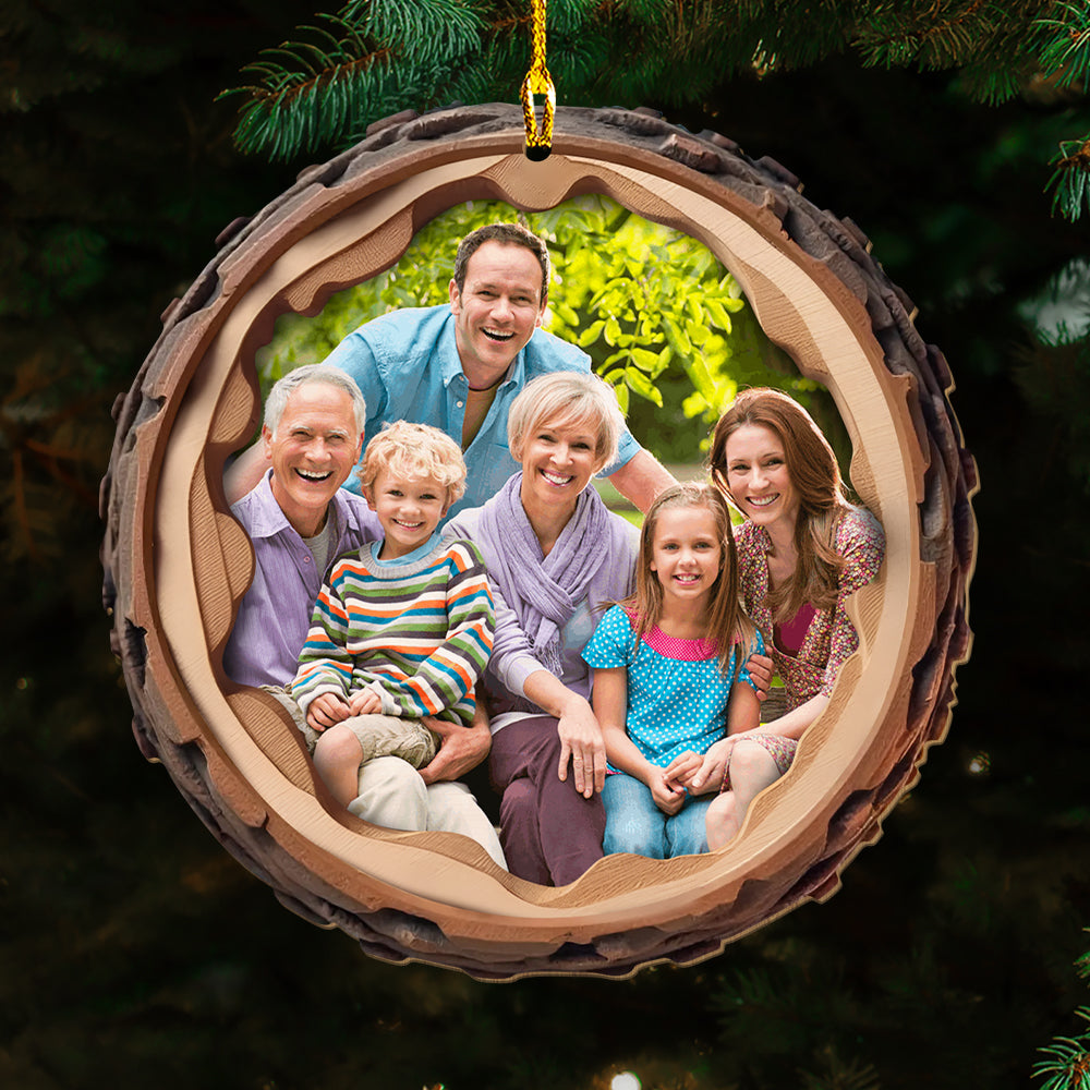 Photo With Wood Shape - Personalized Custom Wood Ornament