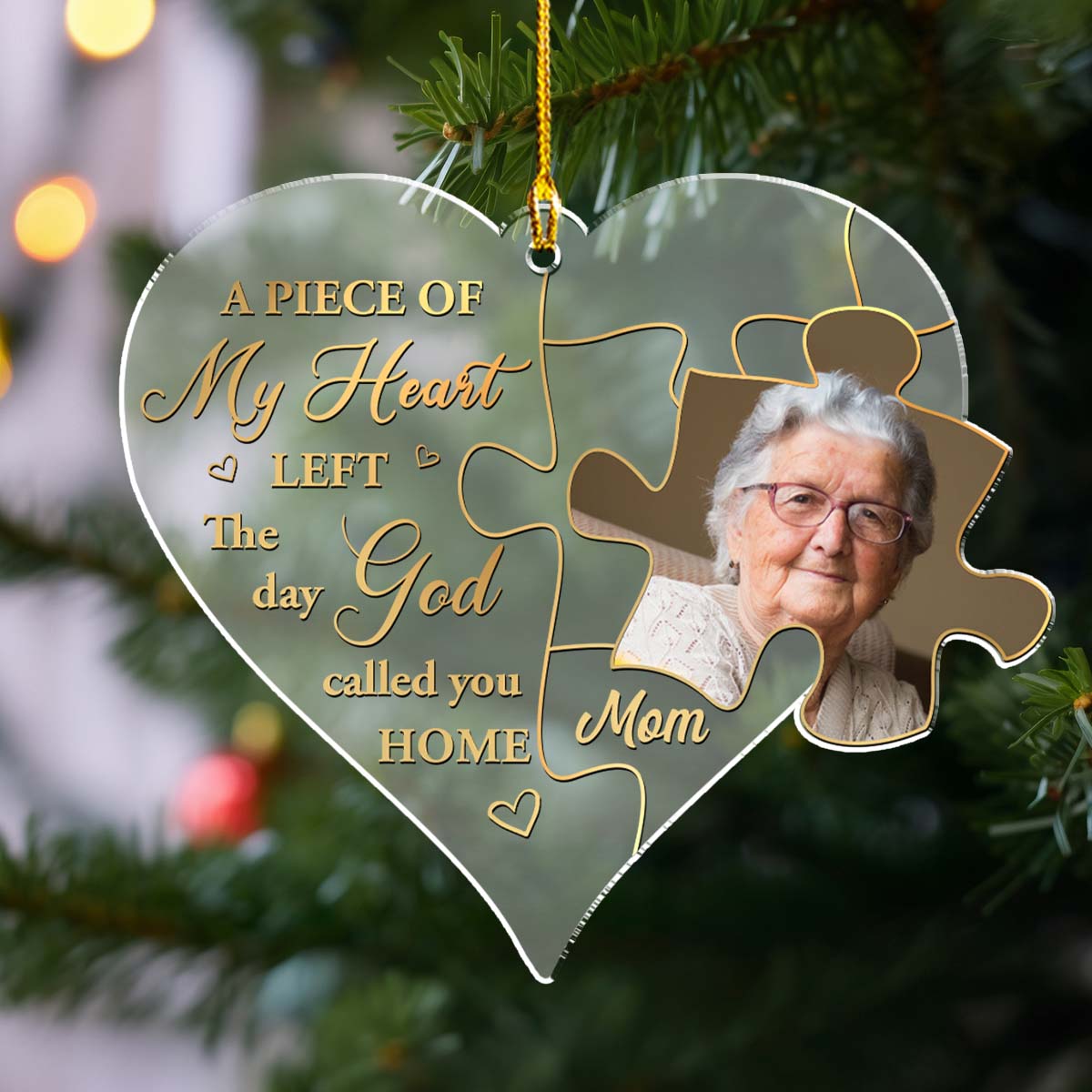 The Day God Called You - Personalized Custom Frosted Acrylic Ornament