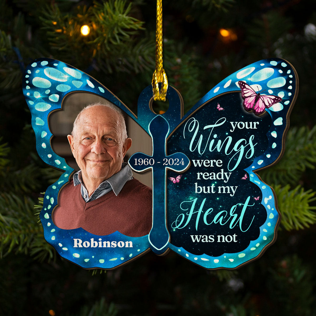 Always Beside You - Personalized Custom 2-layered Wood Ornament