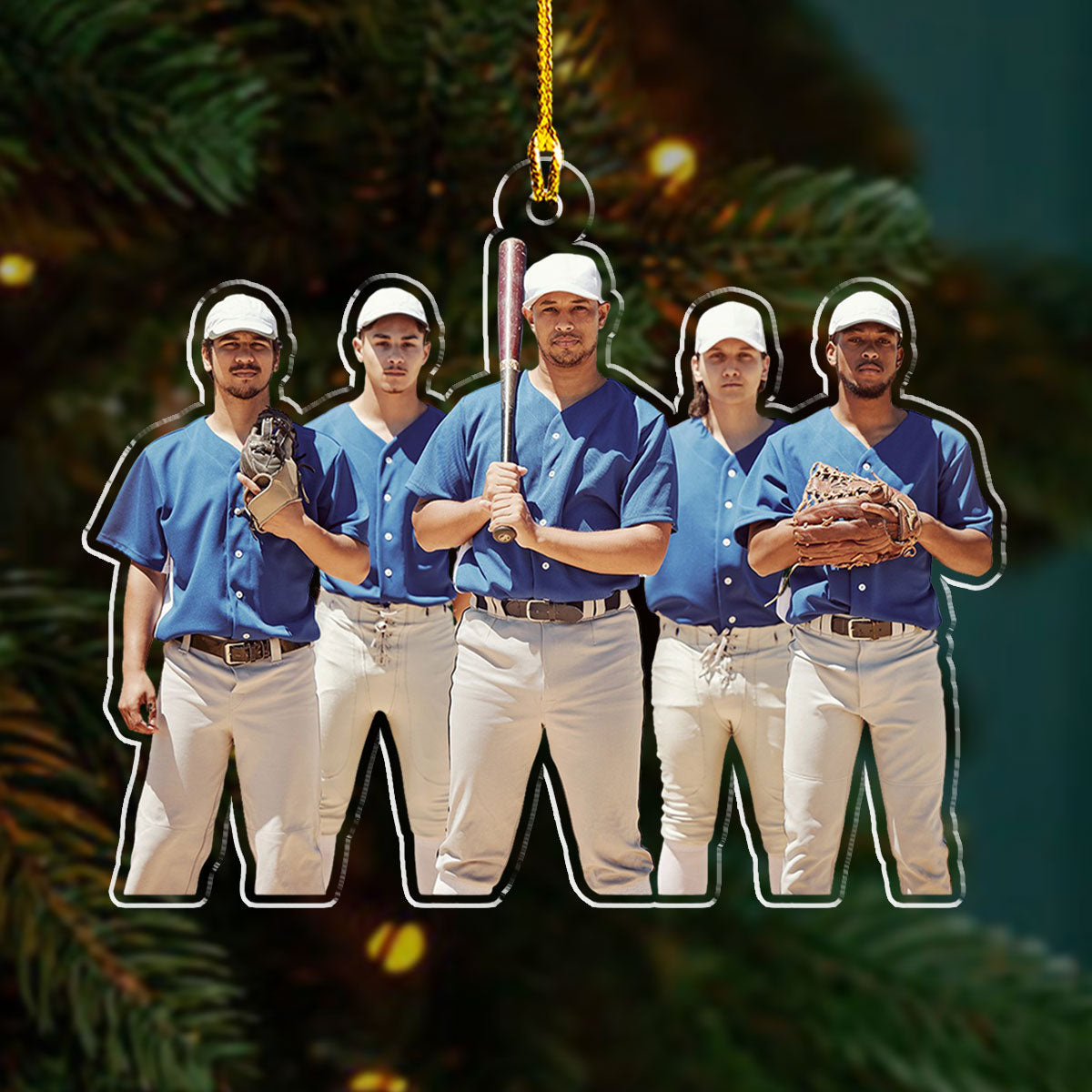 Baseball Custom Photo - Personalized Custom Acrylic Ornament