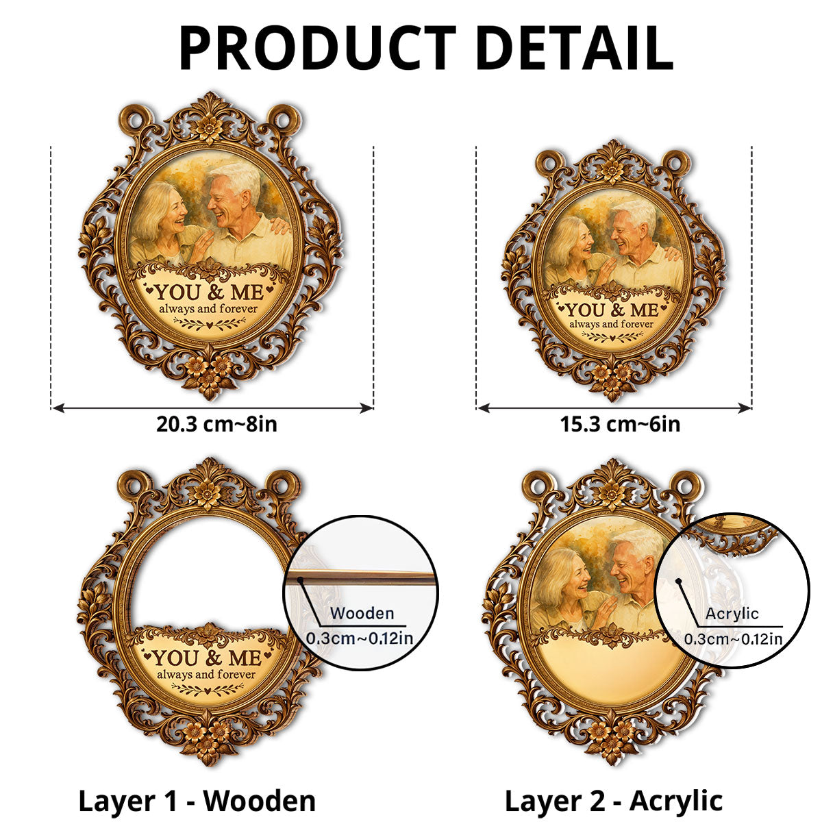 Always And Forever - Personalized Custom Suncatcher