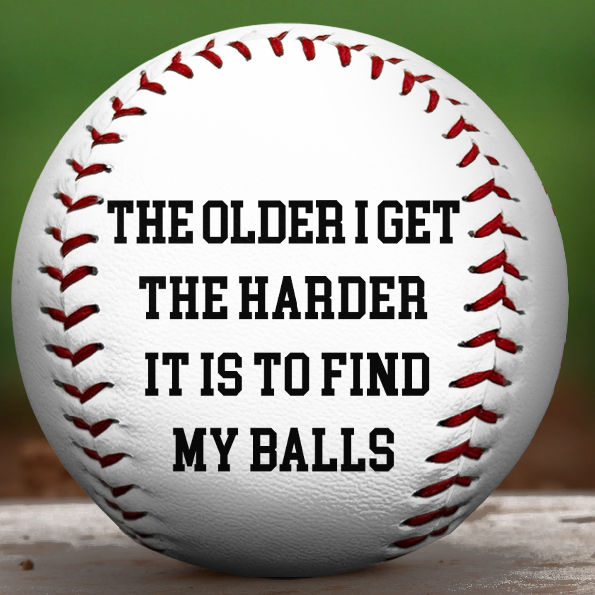 The Grass Hides My Balls - Personalized Custom Baseball