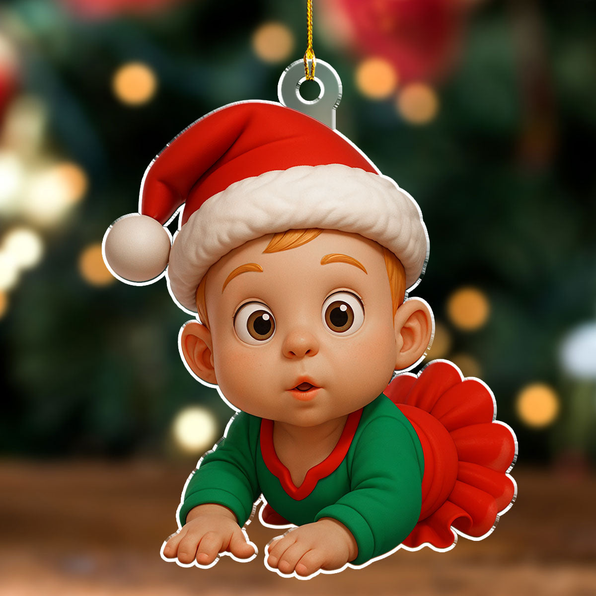 Baby Christmas Figure - Personalized Custom Acrylic Ornament