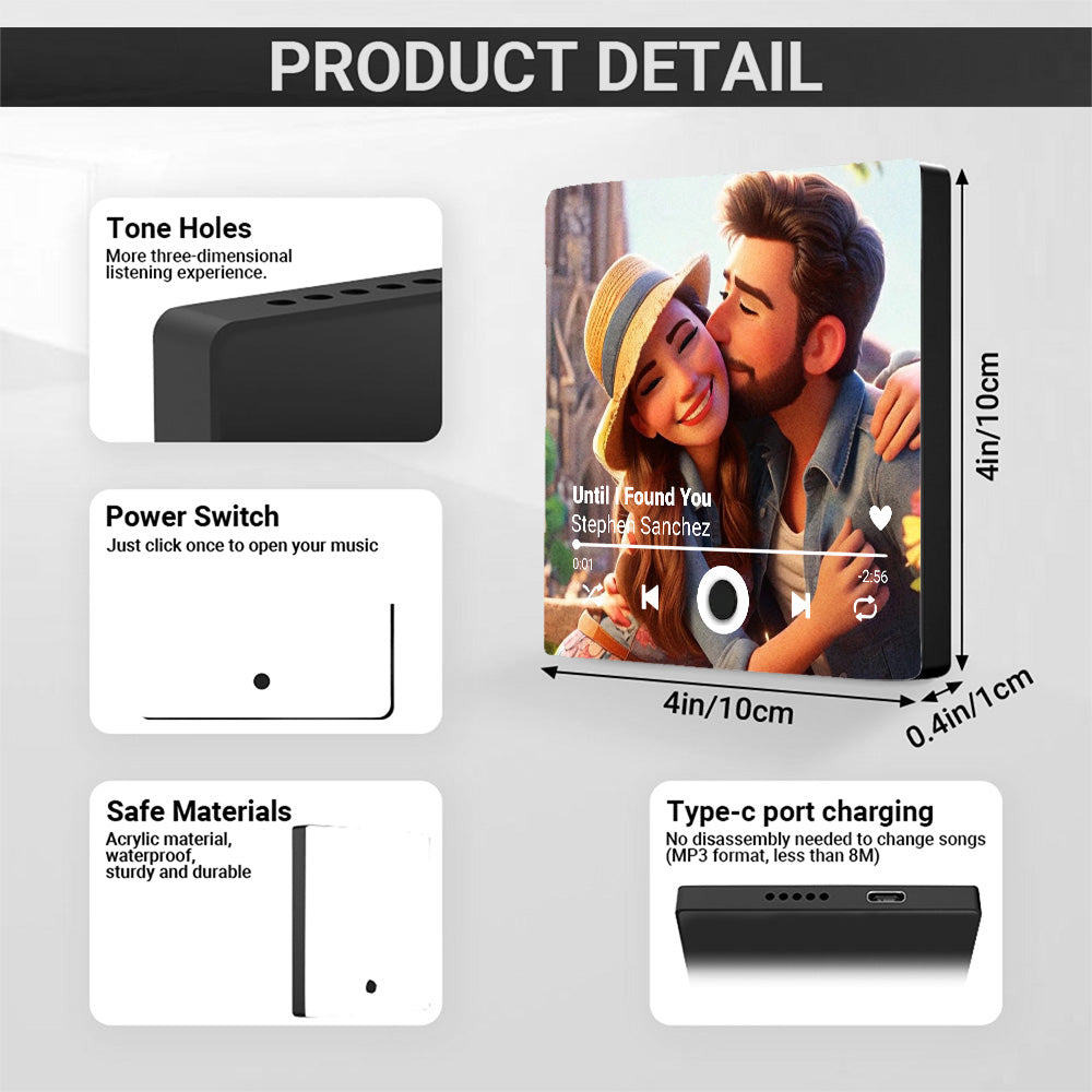 You Are Mine - Personalized Custom Music Fridge Magnet