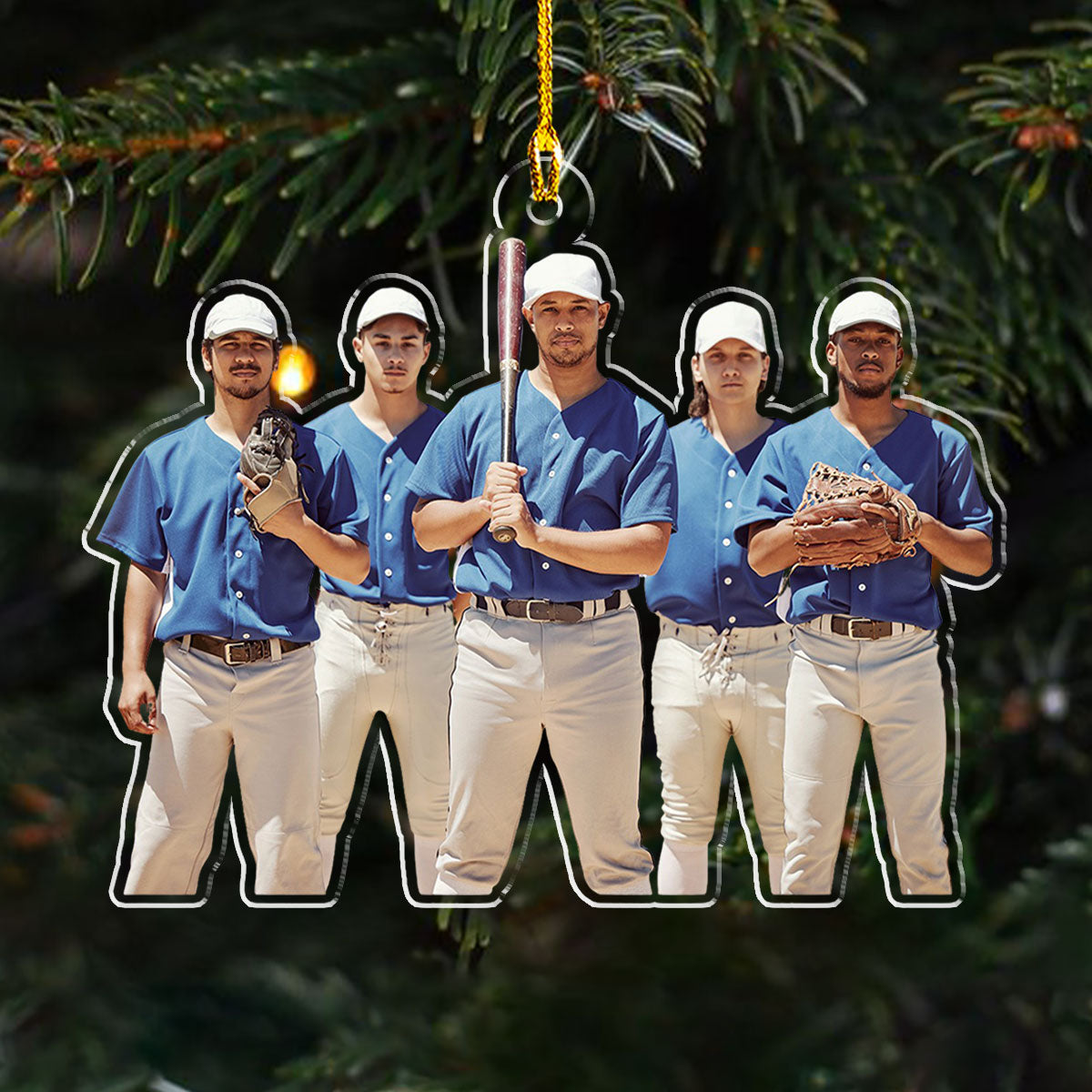Baseball Custom Photo - Personalized Custom Acrylic Ornament
