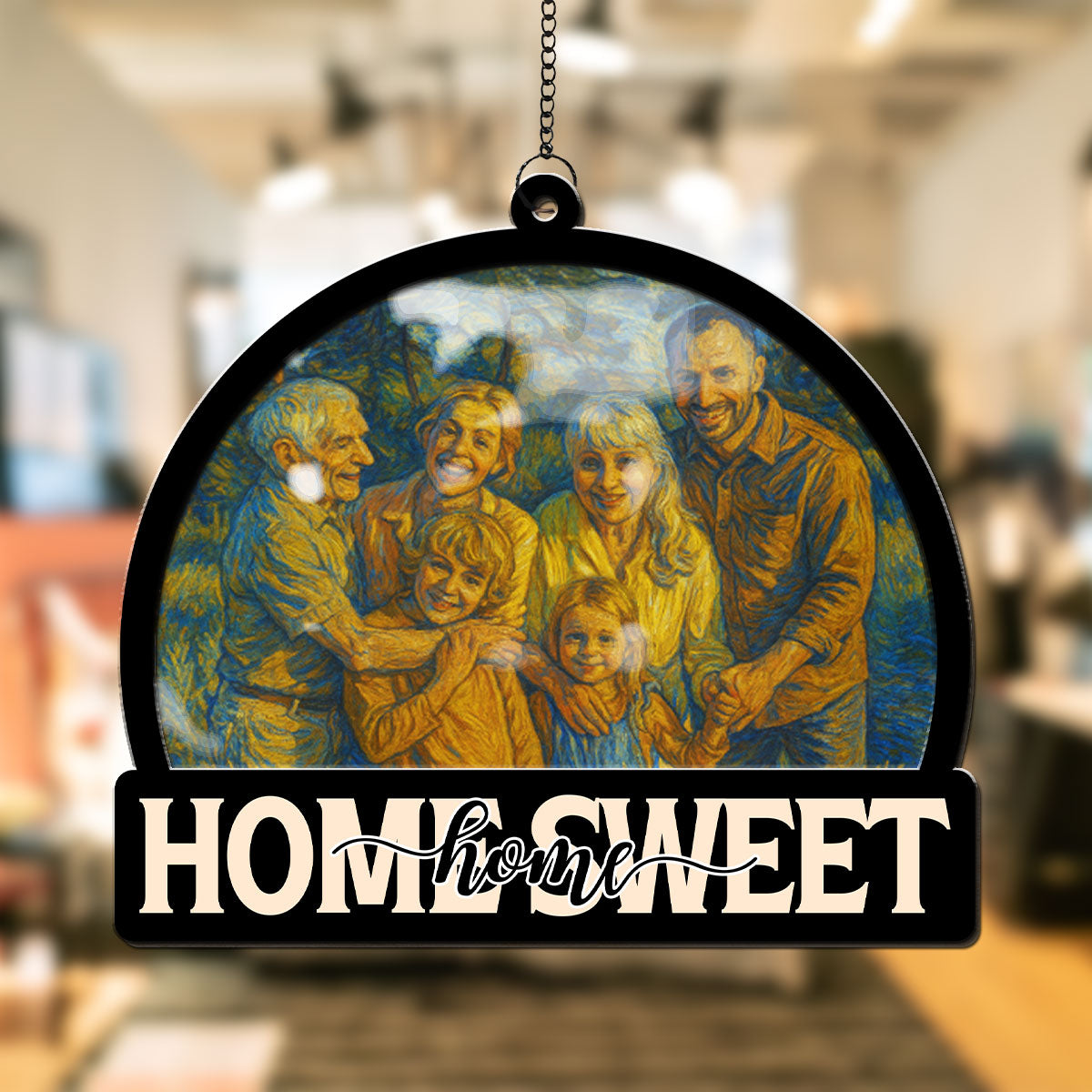Home Sweet Home - Personalized Custom Suncatcher