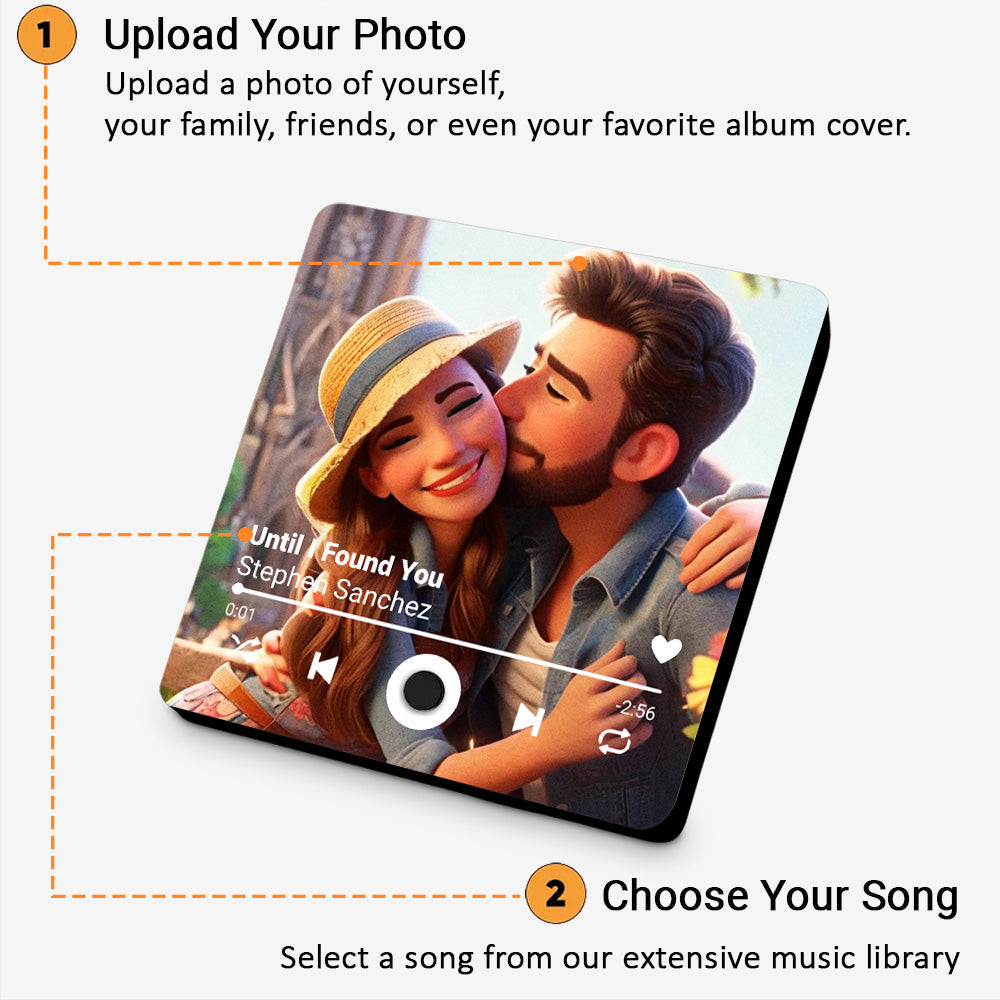 You Are Mine - Personalized Custom Music Fridge Magnet