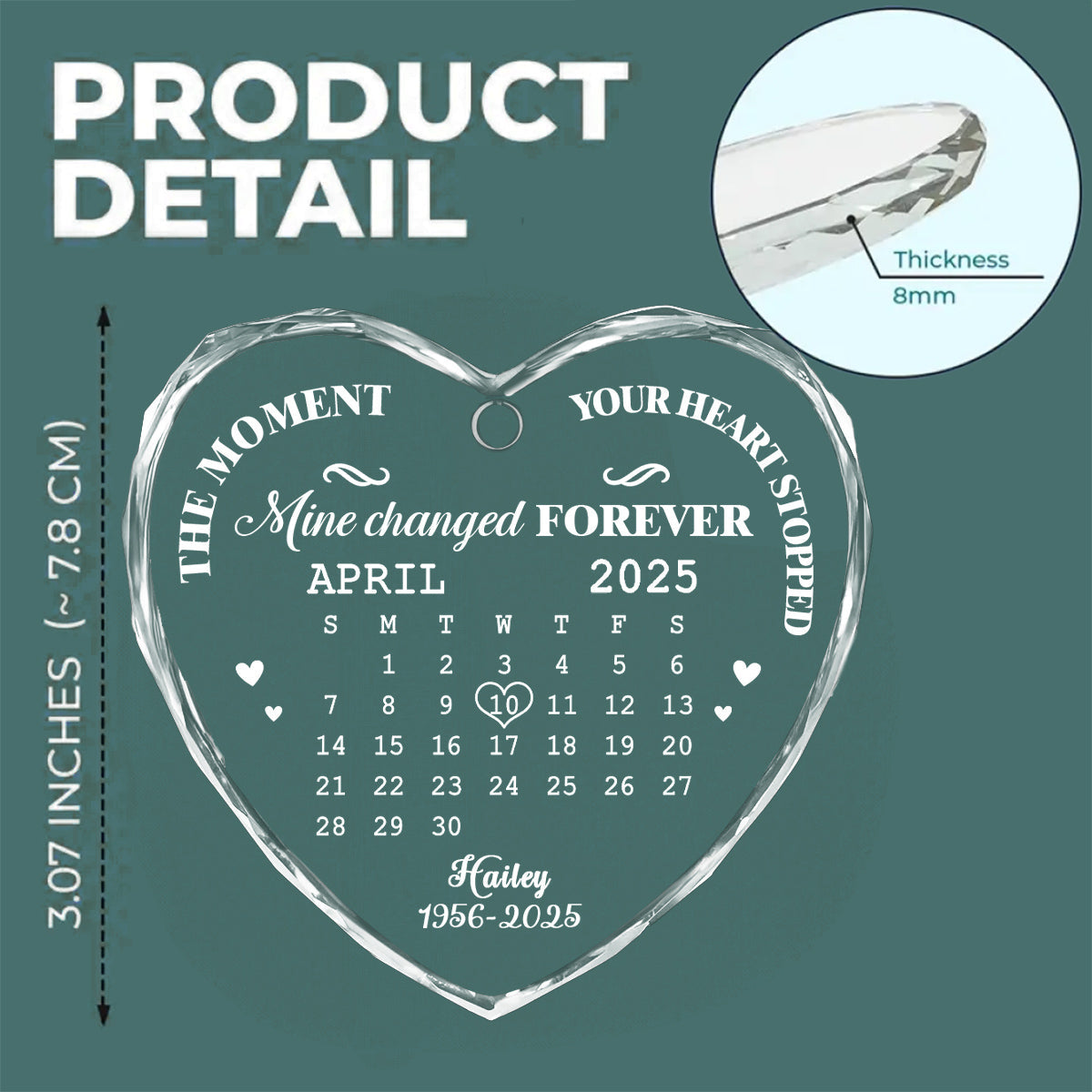 I Would Choose You My Mom - Personalized Custom Glass Ornament