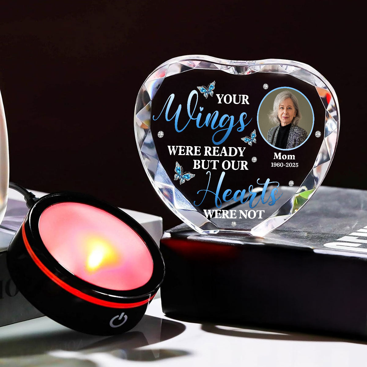 Miss You So Much - Personalized Custom Crystal Led Light