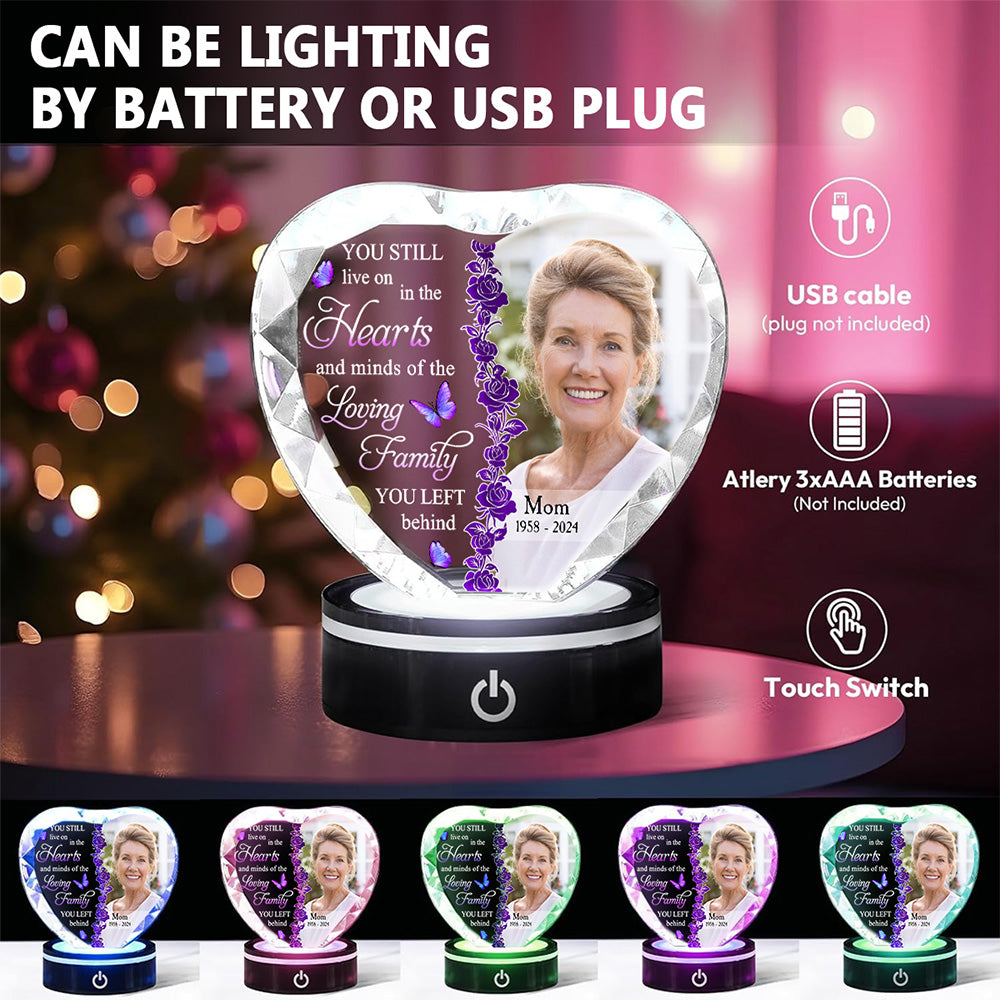 In The Hearts - Personalized Custom Crystal Led Light