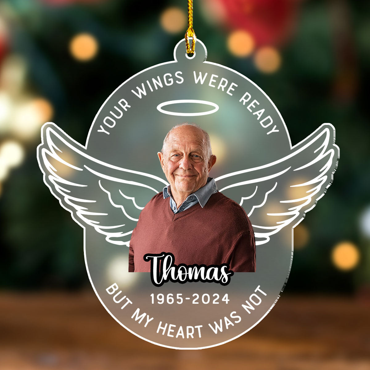 Loved Beyond Words - Personalized Custom Frosted Acrylic Ornament