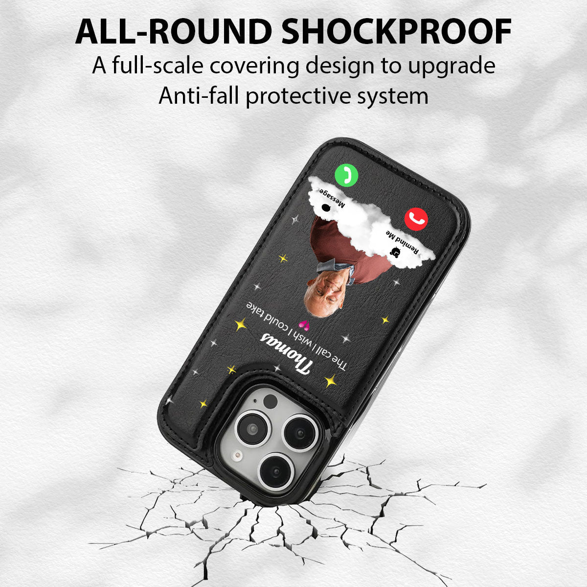 The Call I Wish I Could Take - Personalized Custom Leather Phone Case