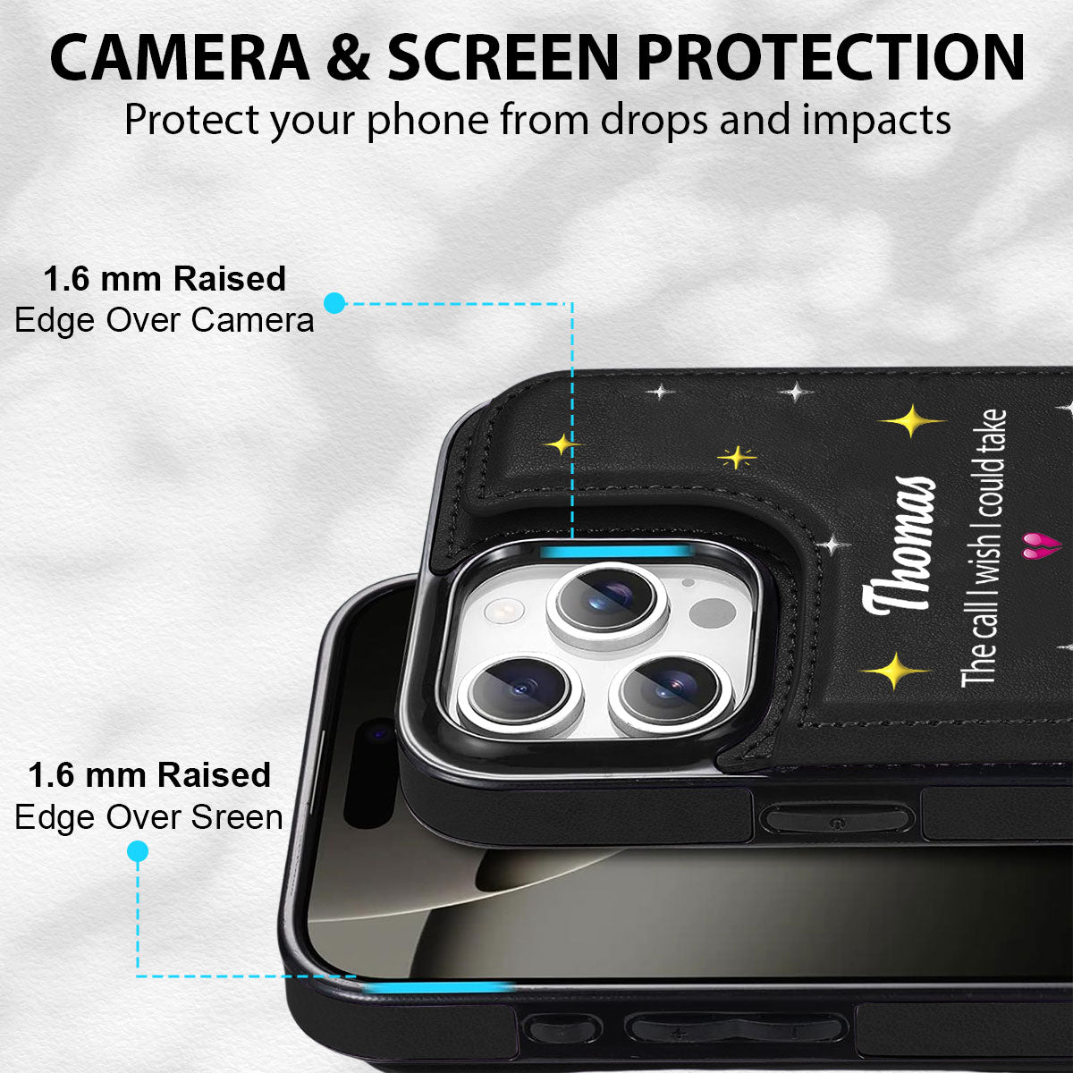 The Call I Wish I Could Take - Personalized Custom Leather Phone Case