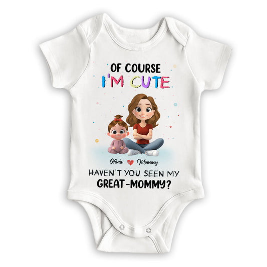I Am Cute Like My Mommy - Personalized Custom Baby Onesie