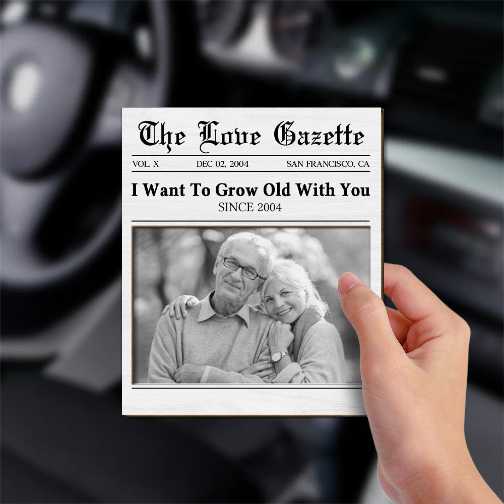 Grow Old With You - Personalized Custom Car Visor Clip