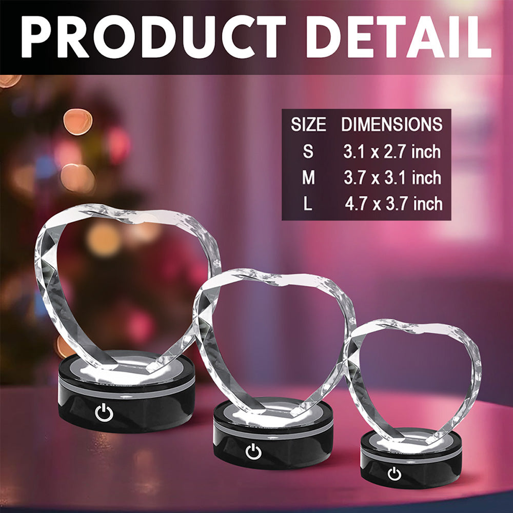 Your Wings Were Ready - Personalized Custom Crystal Led Light