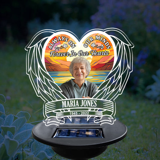 Forever In Heart - Personalized Custom Solar Light