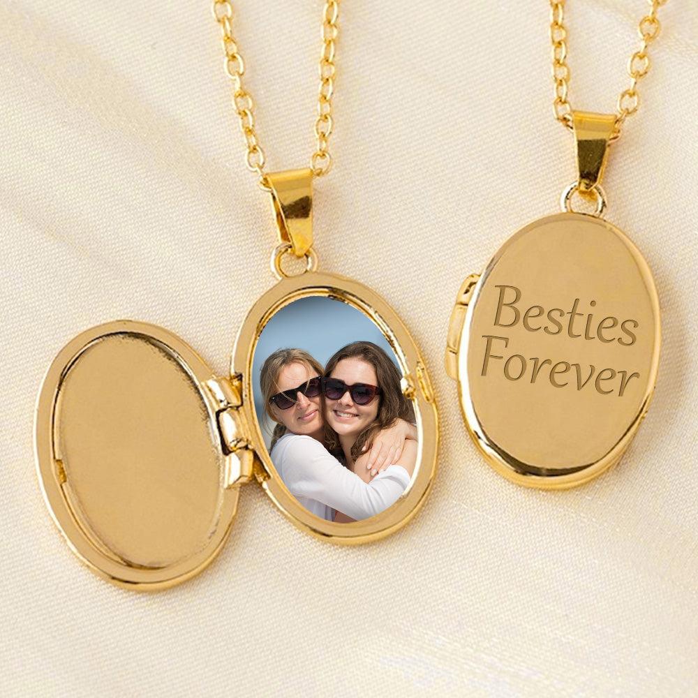 Besties Forever - Personalized Custom Locket Necklace