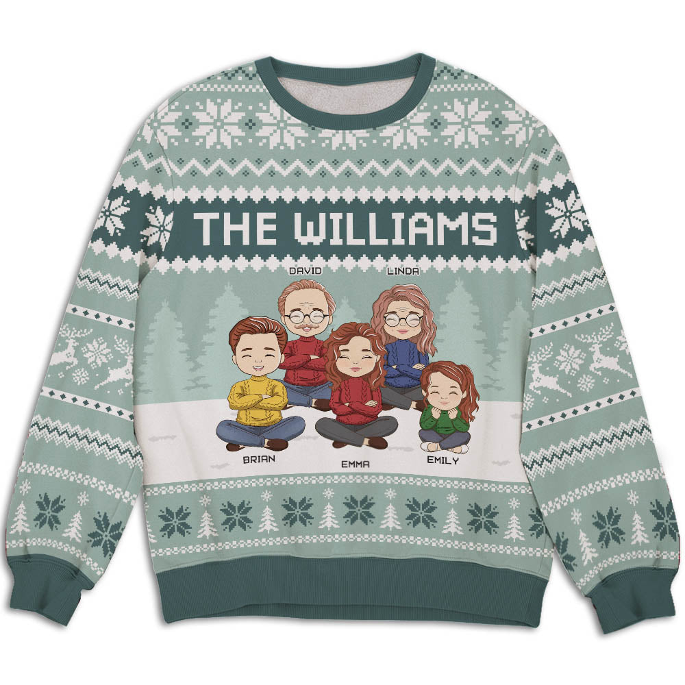 Our Family Sweatshirt - Personalized Custom All-Over-Print Sweatshirt