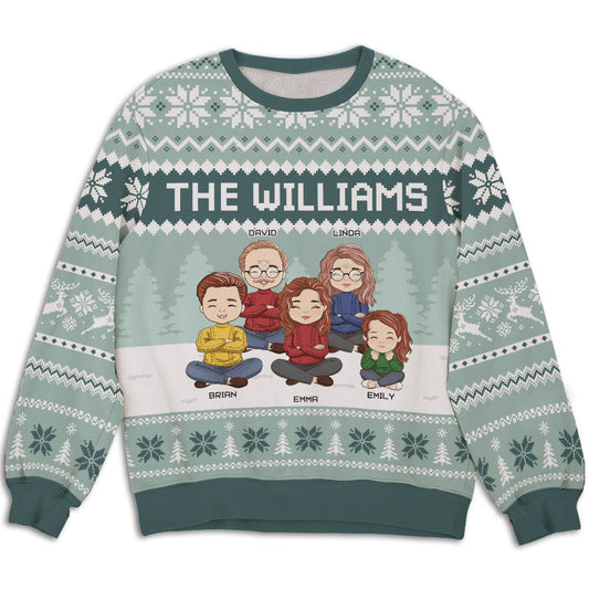 Our Family Sweatshirt - Personalized Custom All-Over-Print Sweatshirt