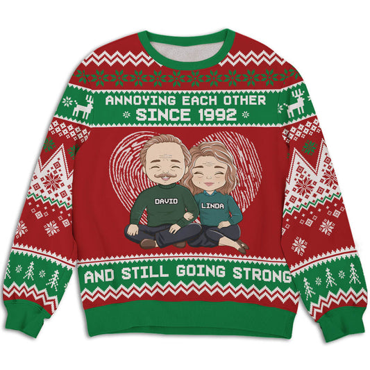 Annoying Each Other - Personalized Custom All-Over-Print Sweatshirt