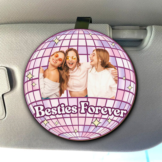 Besties Forever Version 2 - Personalized Custom Car Visor Clip