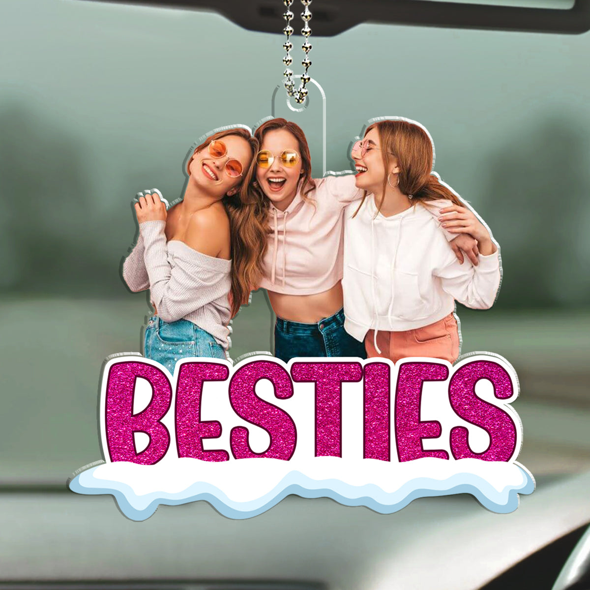 Bestie Together - Personalized Custom Car Ornament