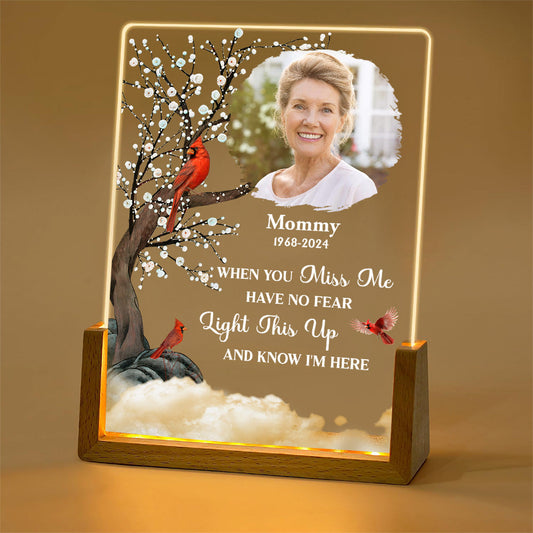 Light This Up - Personalized Custom Plaque With Walnut Base