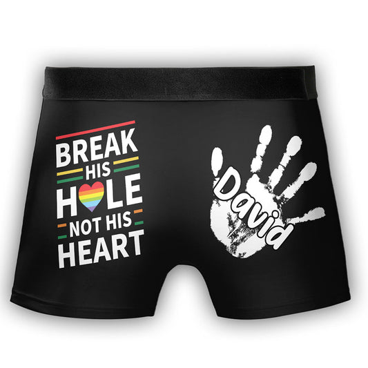 Break The Bed Not Me - Personalized Photo Men's Boxer Briefs