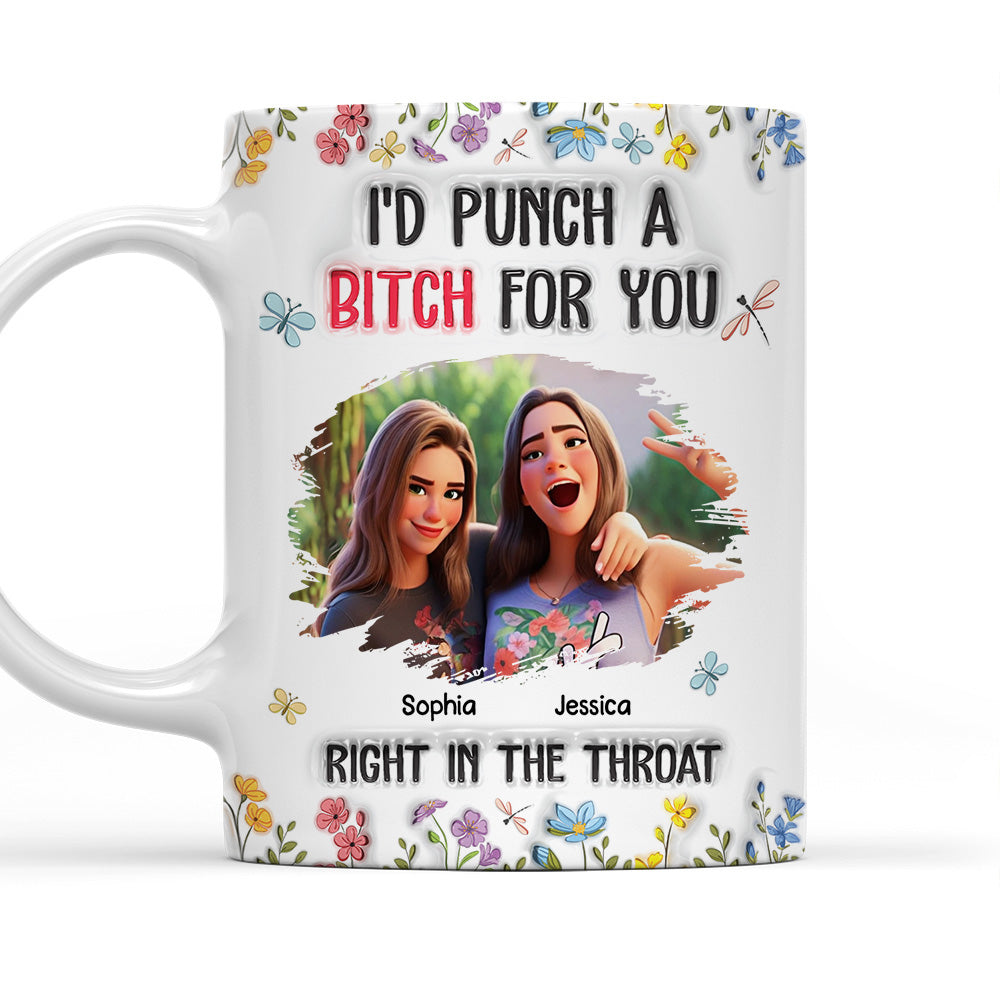 Sassy Bestie - Personalized Custom 3D Inflated Effect Mug