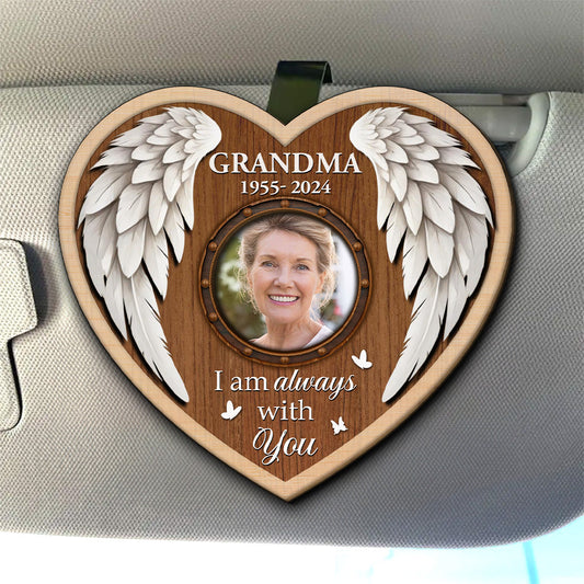 I Am Always With You Version 2 - Personalized Custom Car Visor Clip