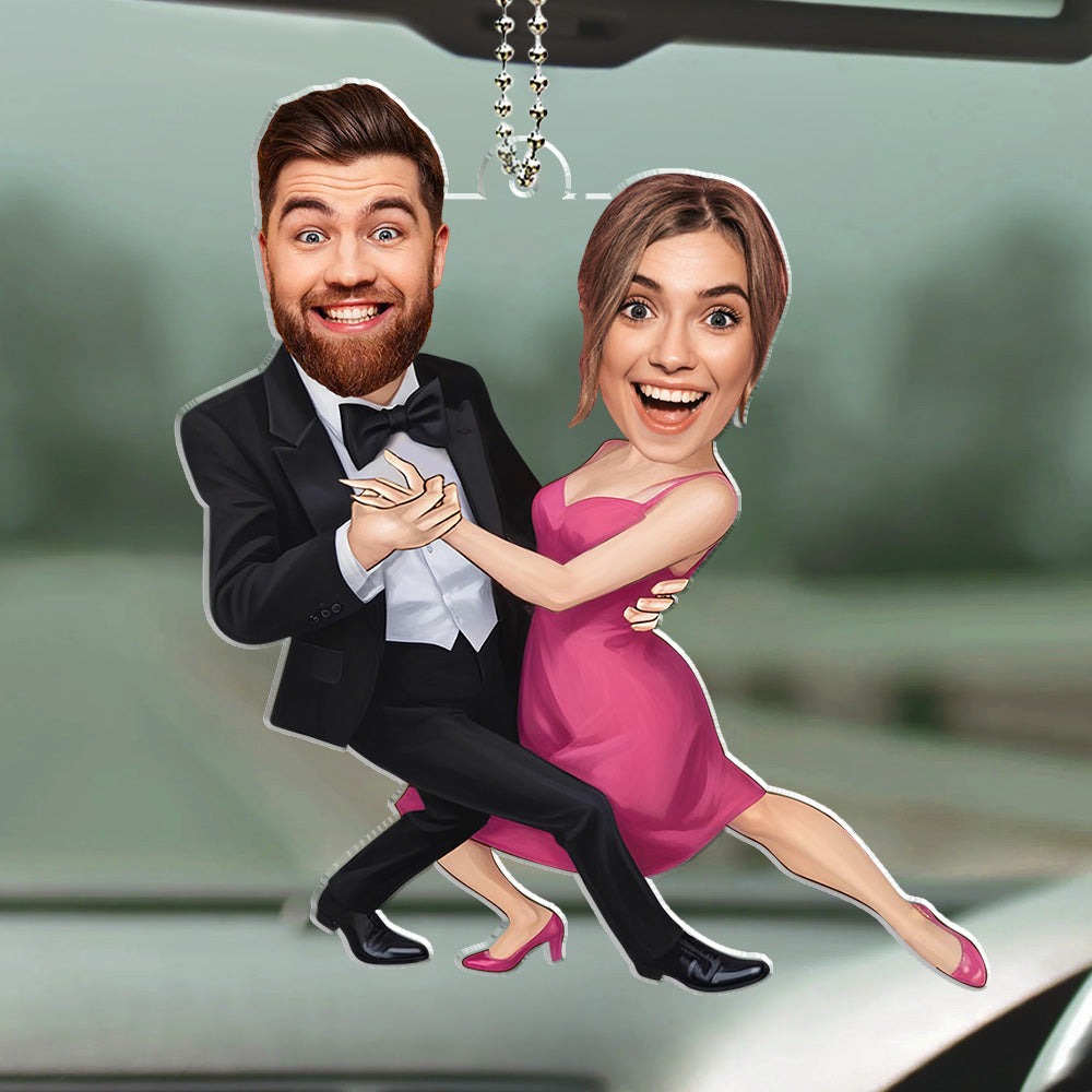 Dance Couple - Personalized Custom Car Ornament