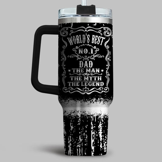The Man, The Myth, The Legend- Personalized Custom Engraved 40oz Tumbler With Handle