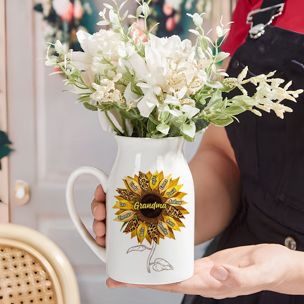 Grandma Love - Personalized Custom Flower Vase