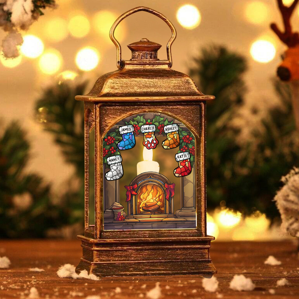 Warm Season - Personalized Custom Christmas Wind Lamp